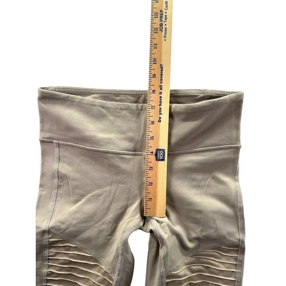 ALO Yoga Olive Green Ribbed Moto Leggings - Picture 6 of 8